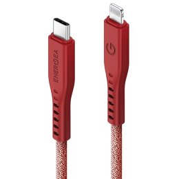 ENERGEA kabel Flow USB-C - Lightning C94 MFI 1.5m czerwony/red 60W 3A PD Fast Charge