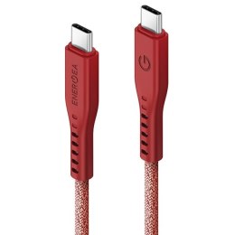 ENERGEA kabel Flow USB-C - USB-C 1.5m czerwony/red 240W 5A PD Fast Charge