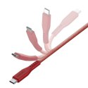 ENERGEA kabel Flow USB-C - USB-C 1.5m czerwony/red 240W 5A PD Fast Charge