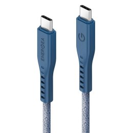 ENERGEA kabel Flow USB-C - USB-C 1.5m niebieski/blue 240W 5A PD Fast Charge