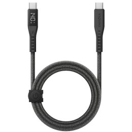 ENERGEA kabel Flow USB-C - USB-C Digital Display 1.5m czarny/black 240W 5A PD Fast Charge