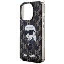 Karl Lagerfeld KLHCP15LHNKMKLK iPhone 15 Pro 6.1" czarny/black hardcase Monogram Ikonik