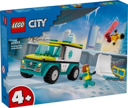 LEGO® 60403 City - Karetka i snowboardzista