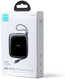 POWERBANK Joyroom Jelly Series JR-L002 10000mAh 22.5W PD QC Z KABLEM 1x USB-A 1x USB-C CZARNY
