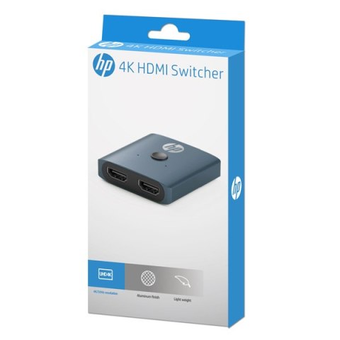 HDMI Switch, DHC-HD01V, HDMI F - 2x HDMI F, Morandi blue, Hewlett-Packard