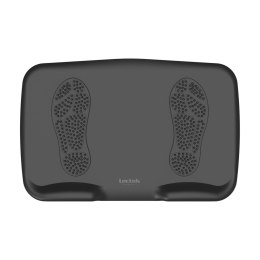 Podkładka, ergonomiczna pod nogi, do pracy na stojąco, z masażerem, antypoślizgowa, czarna, poliuretan