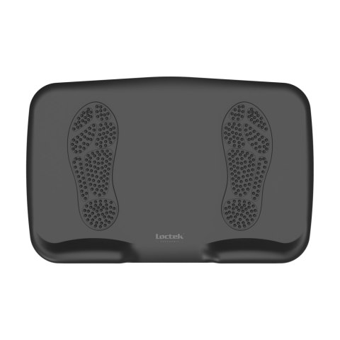 Podkładka, ergonomiczna pod nogi, do pracy na stojąco, z masażerem, antypoślizgowa, czarna, poliuretan
