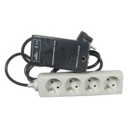 Przewód zasilania rezerwowego EASY-OFF 230V z włączeniem zdalnego sterowania, CEE7 (widelec) - gniazdo 4x, Max. 2300W, czarny, z