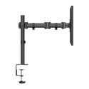 Regulowany uchwyt ULTRADESK SKELETON Single na monitor, 2-9KG, mocowanie na zacisk, 17"-30", 75x75/100x100, czarny