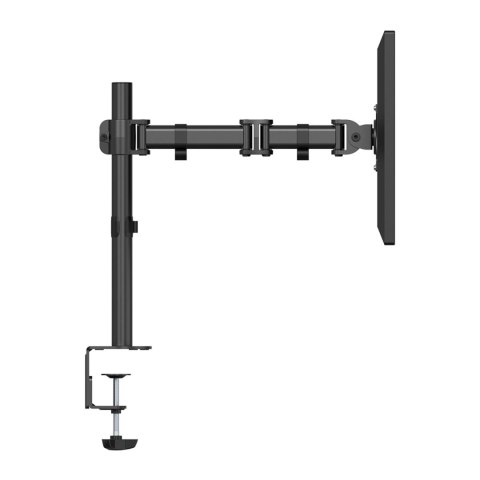 Regulowany uchwyt ULTRADESK SKELETON Single na monitor, 2-9KG, mocowanie na zacisk, 17"-30", 75x75/100x100, czarny