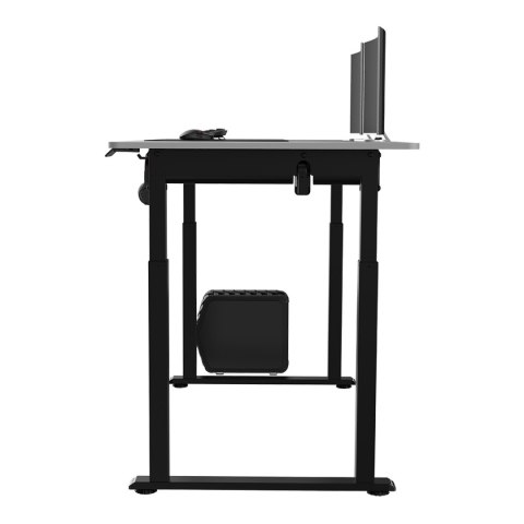 Biurko, elektycznie regulowany, Blat biały, 160x75 cm, 74-116 cm, UPLIFT, z podkładką pod mysz XXL, ULTRADESK