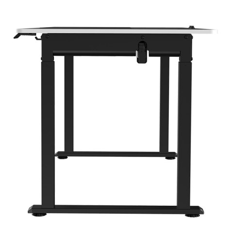 Biurko, elektycznie regulowany, Blat biały, 160x75 cm, 74-116 cm, UPLIFT, z podkładką pod mysz XXL, ULTRADESK