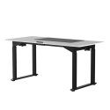 Biurko, elektycznie regulowany, Blat biały, 160x75 cm, 74-116 cm, UPLIFT, z podkładką pod mysz XXL, ULTRADESK
