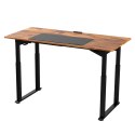 Biurko, elektycznie regulowany, brązowa płyta, 160x75 cm, 74-116 cm, UPLIFT, z podkładką pod mysz XXL, ULTRADESK