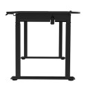 Biurko, elektycznie regulowany, czarna płyta, 160X75 cm, 74-116 cm, UPLIFT, z podkładką pod mysz XXL, ULTRADESK