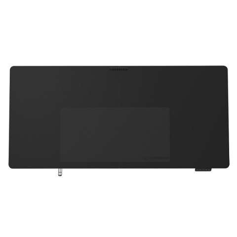 Biurko, elektycznie regulowany, czarna płyta, 160X75 cm, 74-116 cm, UPLIFT, z podkładką pod mysz XXL, ULTRADESK