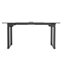 Biurko, elektycznie regulowany, czarna płyta, 160X75 cm, 74-116 cm, UPLIFT, z podkładką pod mysz XXL, ULTRADESK