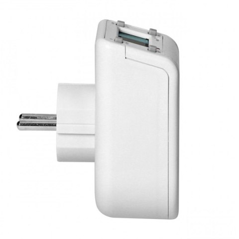 Gniazdo z elektronicznym timerem 230V, 50Hz, max. 3680W, biała, Virone, Górny wyświetlacz LCD, 16 programów czas., bateria