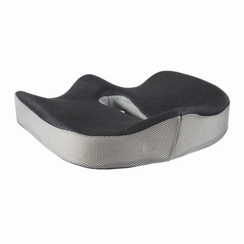 Ortopedyczna poduszka, plastikowa końcówka odporna na nacisk, ergonomiczna, czarny, Powerton