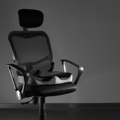 Ortopedyczna poduszka, plastikowa końcówka odporna na nacisk, ergonomiczna, czarny, Powerton