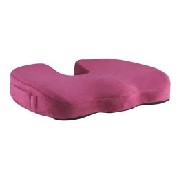 Ortopedyczna poduszka, plastikowa końcówka odporna na nacisk, ergonomiczna, red satin (czerwone wino), pianka z efektem pamięci,