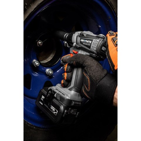 Zakrętarka akumulatorowa Klucz udarowy, 58G028, zasilanie akumulatorem, 18V, Energy+, Graphite