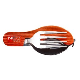 Neo Tools Narzędzie wielofunkcyjne - multitool, hliník, 100mm, 3w1, nóż, widelec, łyżka