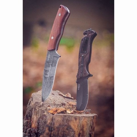 Neo Tools Nóż typu full tang, nerezová ocel, 250mm, 145mm, nylonowe etui