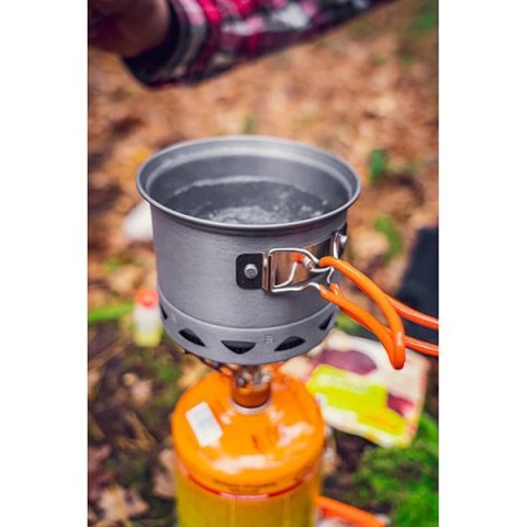 Zestaw garnków 2 w 1 z radiatorem szara, aluminium, 63-144, garnek, patelnia, Neo Tools