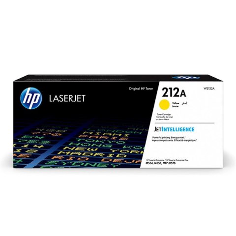 HP oryginalny toner W2122A, HP 212A, yellow, 4500s, HP Color LaserJet Enterprise M554dn,M555dn,M555x, O