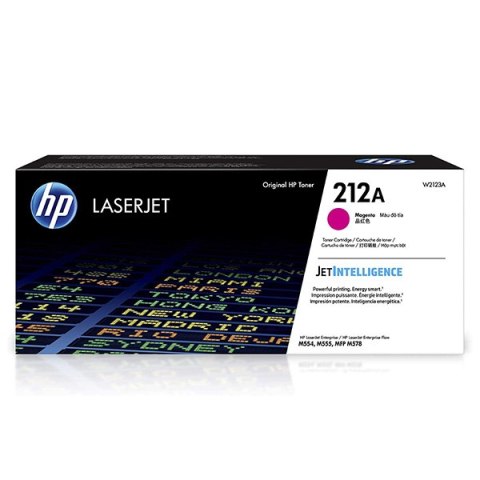 HP oryginalny toner W2123A, HP 212A, magenta, 4500s, HP Color LaserJet Enterprise M554dn,M555dn,M555x, O