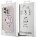 Hello Kitty HKHMP15XHRSGEP iPhone 15 Pro Max 6.7" różowy/pink hardcase Ring Stand Glitter Electrop Logo MagSafe