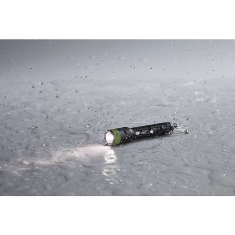 LED Flashlight, 1xAAA, metalowy, czarna, 20lm, CK12