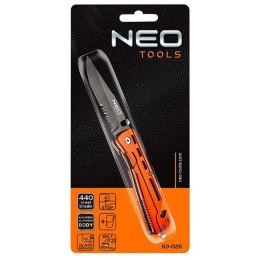 Neo Tools Nóż składany, nerezová ocel, 20mm, 9mm, 63-026, nylonowe etui