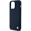 BMW BMHCP15LSILNA iPhone 15 Pro 6.1" granatowy/navy hardcase Silicone Metal Logo