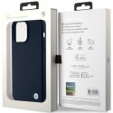 BMW BMHCP15LSILNA iPhone 15 Pro 6.1" granatowy/navy hardcase Silicone Metal Logo