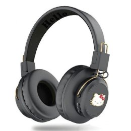 Hello Kitty słuchawki nauszne Bluetooth HKBH9KHLMK czarne/black Metal Logo