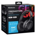 Defender FreeMotion B535, słuchawki z mikrofonem, regulacja głośności, czarna, 2.0, ANC, 40 mm przetworniki typ USB