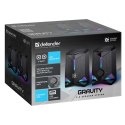 Defender głośniki GRAVITY, 2.0, 6W, czarne, regulacja głośności, podświetlenie, 80Hz~20kHz