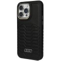 Audi Synthetic Leather MagSafe iPhone 14 Pro 6.1" czarny/black hardcase AU-TPUPCMIP14P-GT/D3-BK