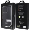 Audi Synthetic Leather MagSafe iPhone 14 Pro 6.1" czarny/black hardcase AU-TPUPCMIP14P-GT/D3-BK