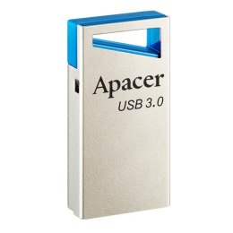 Apacer USB flash disk, USB 3.0, 64GB, AH155, srebrny, AP64GAH155U-1, USB A, z oczkiem na brelok