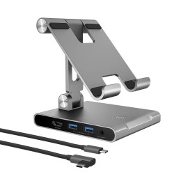Podstawka ergonomiczna do iPad Pro ze stacją dokującą j5create Multi-Angle Stand with Docking Station for iPad Pro USB-C 1x4K HD