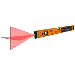 Poziomnica z wyświetlaczem elektronicznym LCD NEO TOOLS 60 cm, aluminium, pion / poziom/ kąt prosty