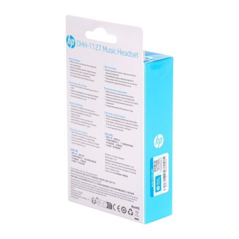 HP DHH-1127, słuchawki z mikrofonem, czarna, USB-C