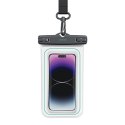 USAMS Etui wodoodporne 6.7" IP68 biały/white FSD1302 (US-YD013)