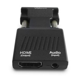 Adapter SAVIO CL-145 VGA - HDMI + Audio