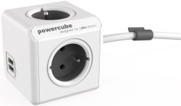 Listwa zasilająca PowerCube Extended USB 1,5m 2402GY/FREUPC Szara