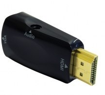 Adapter ART HDMI (M) - SVGA (F) + Audio 3.5 mm HDMI (wtyk) - VGA (gniazdo) AL-OEM-56