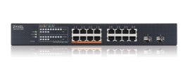 Switch XMG1915-18EP, 16-port 2.5GbE, 2 SFP+, 8 x PoE++ 180W Smart Switch, hybird mode, standalone or NebulaFlex Cloud